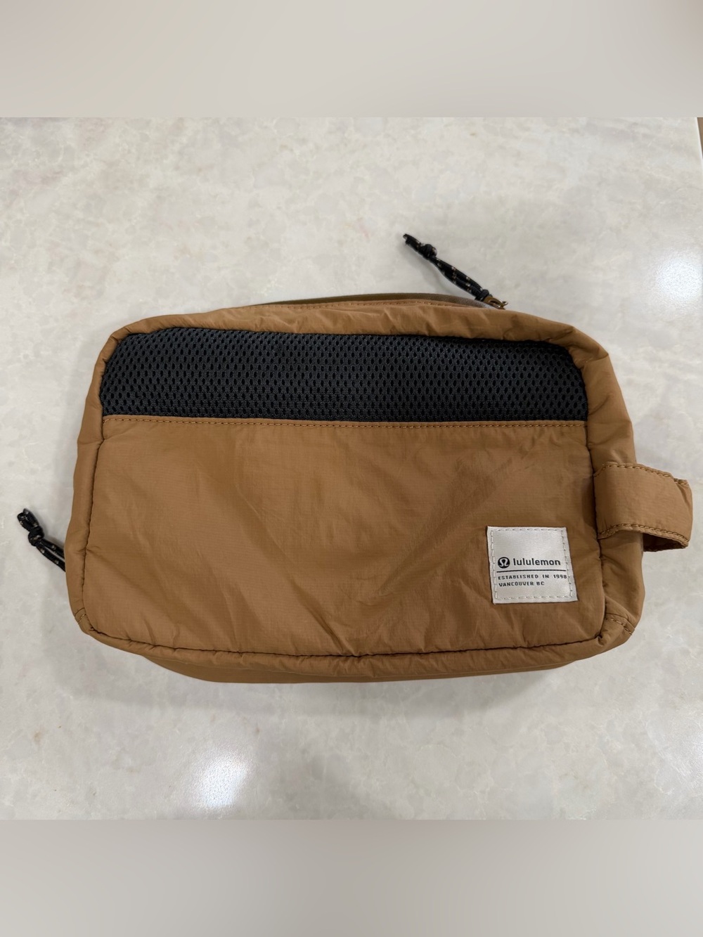 lululemon athletica Men’s Brown and Black Toiletry Pouch